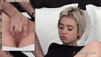 18 year old teen cutie, Asia Oakley stuffs her Asian fuckhole with a rock h...